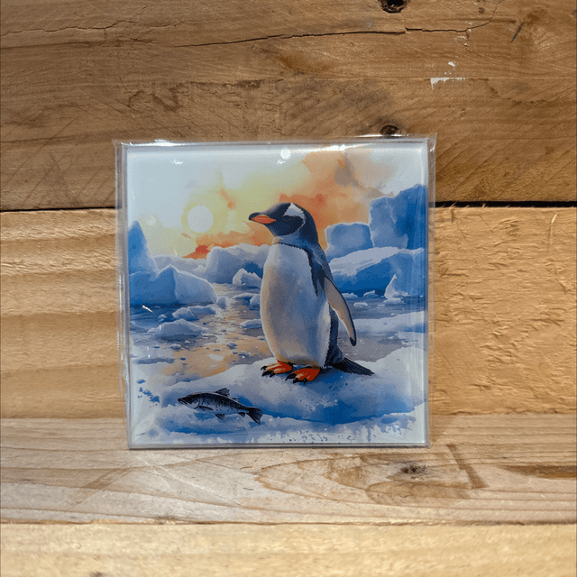Glass Penguin Coaster 