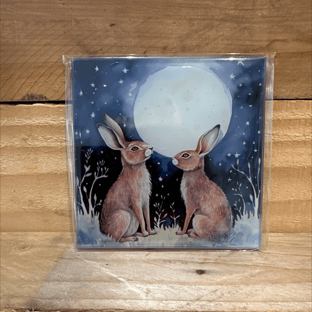Glass Rabbit Coaster 