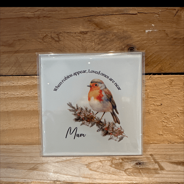 Robin Glass Coaster 