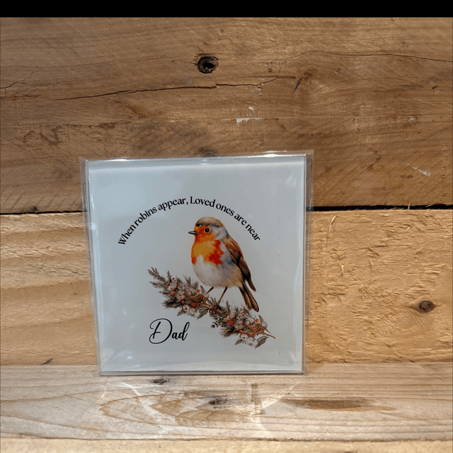 Robin Glass Coaster 